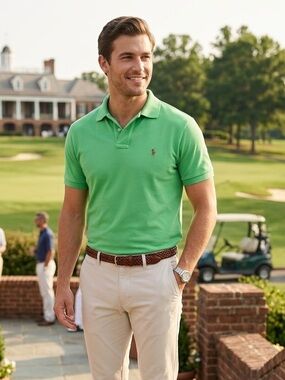Polo Ralph Lauren Pima Soft Touch Polo Shirt - Kelly Green - Medium